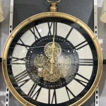 ساعة حائط إطار معدن