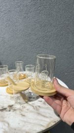 ⁦طقم 6 كاسات شاي + سكرية⁩ - الصورة ⁦2⁩