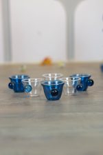 فناجين 6 قطع ازرق غامق