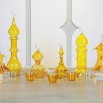 طقم زينة رمضان 7 قطع لون عسلي