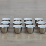 فناجين سادة فضة عدد 12
