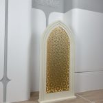 محراب رمضان خشب 1,2م مع اضاءة