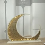 هلال رمضان خشب 1م مع اضاءة