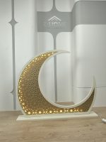 هلال رمضان خشب 1م مع اضاءة